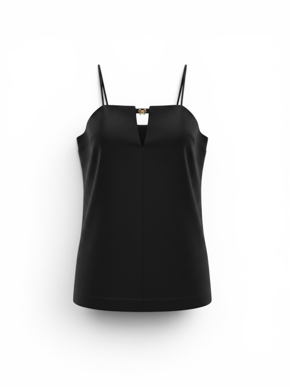 Divided Black Mini Dress